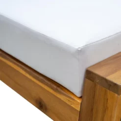 ModernLuxe 3-Piece Outdoor Patio Lounge Set: Acacia Wood Armchair, Ottoman, and Side Table -Luxe Furniture Sale GUEST c965162c 01e2 4adb 901e d2f63926222d