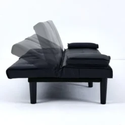 67" Loveseat Folding Sofa Bed With Adjustable Backrest & Cup Holders, Convertible Futon Sofa Couch - ModernLuxe -Luxe Furniture Sale GUEST c9b9b964 859f 4af6 9409 f10cde4d5639