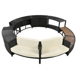 21.6"H Outdoor Spa Frame Patio Set With Storage Spaces And Mini Sofa, Beige/Gray, 4A -ModernLuxe -Luxe Furniture Sale GUEST c9c9cfc4 df65 47a4 b9f5 cbfe3204f6d3