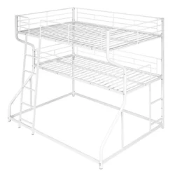 ModernLuxe Metal Triple Bunk Bed with Ladder - Full XL, Twin XL & Queen Sizes 16 ModernLuxe Metal Triple Bunk Bed with Ladder - Full XL, Twin XL & Queen Sizes -Luxe Furniture Sale GUEST ca14cc4a b0f4 4c94 8b19 3c86cdcba7ea