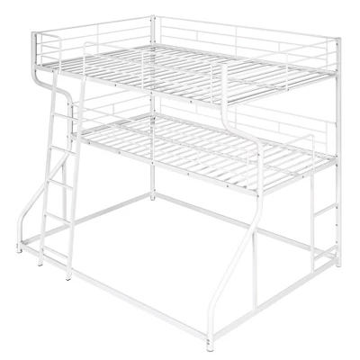 ModernLuxe Metal Triple Bunk Bed with Ladder - Full XL, Twin XL & Queen Sizes 8 ModernLuxe Metal Triple Bunk Bed with Ladder - Full XL, Twin XL & Queen Sizes - Image 6