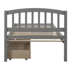 Twin Wood Platform Storage Bed Frame With Headboard And Two Drawers-ModernLuxe -Luxe Furniture Sale GUEST ca398ed0 48d6 4783 a475 7b4799149e37