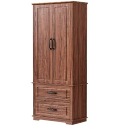 ModernLuxe 71"H Farmhouse Kitchen Pantry Cabinet with 2 Drawers & 8 Door Shelves 25 ModernLuxe 71"H Farmhouse Kitchen Pantry Cabinet with 2 Drawers & 8 Door Shelves -Luxe Furniture Sale GUEST cab68154 77f2 4c23 9c0c 3c09efe2f278