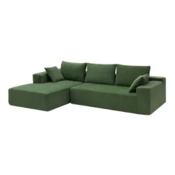 109" Upholstered Modular Sectional Sofa Couch Set, L Shape Free Combination Sleeper Sofa With Pillows- ModernLuxe 23 109" Upholstered Modular Sectional Sofa Couch Set, L Shape Free Combination Sleeper Sofa With Pillows- ModernLuxe -Luxe Furniture Sale GUEST cb430265 54a4 4a65 bd9f ece9fb3f32a0