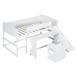 ModernLuxe Low Study Loft Bed with Portable Rolling Desk and Matching Chair 16 ModernLuxe Low Study Loft Bed with Portable Rolling Desk and Matching Chair -Luxe Furniture Sale GUEST cca2f9c5 2398 45df 82d0 1ea9fea2b836