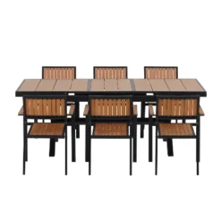 ModernLuxe 7-Piece Outdoor Dining Set with Extendable Table & 6 Chairs 22 ModernLuxe 7-Piece Outdoor Dining Set with Extendable Table & 6 Chairs -Luxe Furniture Sale GUEST ccf041cf 4d68 41d0 9483 ee970ec4277a