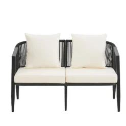 ModernLuxe 4-Piece Outdoor Patio Conversation Set with Rope Woven Chairs -Luxe Furniture Sale GUEST cd121409 d900 4580 9756 86ac4e512cbd