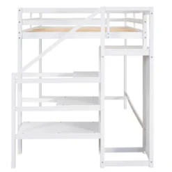 Full Size Loft Bed With Built-in Storage Wardrobe And Stairs-ModernLuxe -Luxe Furniture Sale GUEST cd8537c1 f2d5 490d a94d b37faf2ffcbf