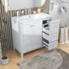 36" Modern Bathroom Vanity With USB Charging Port, 2 Doors And 3 Drawers - ModernLuxe -Luxe Furniture Sale GUEST ce693348 5776 4e08 86dc 158d6b9ac096