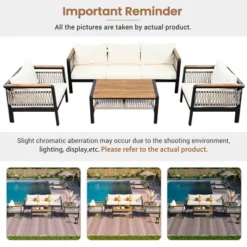 ModernLuxe 4-Piece Outdoor Sectional Sofa Set with Acacia Wood & Coffee Table 23 ModernLuxe 4-Piece Outdoor Sectional Sofa Set with Acacia Wood & Coffee Table -Luxe Furniture Sale GUEST cfb63e47 fc1f 4635 b70b 36028e5c4eba