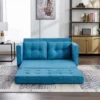 59.4" Upholstered Loveseat Sofa Couch, Pull-Out Sofa Bed With Side Pocket-ModernLuxe -Luxe Furniture Sale GUEST cfe1cbc2 6345 4a23 844c d63d360afc5e