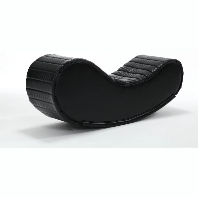 ModernLuxe Modern Faux Leather Curved Rocking Chaise Lounge 7 ModernLuxe Modern Faux Leather Curved Rocking Chaise Lounge - Image 5