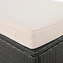 ModernLuxe 2-Piece Rattan Sunbed Lounger with Canopy and Storage Bench -Luxe Furniture Sale GUEST d035e7b9 546d 4923 a73f 538586348b48