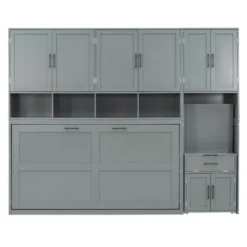 ModernLuxe Twin Murphy Bed with Integrated Desk, Cabinets & Shelving 20 ModernLuxe Twin Murphy Bed with Integrated Desk, Cabinets & Shelving -Luxe Furniture Sale GUEST d1279cff 6601 4113 8cbb edaddbb3733a