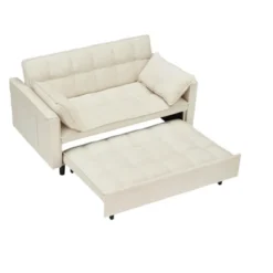 3-in-1 Velvet Convertible Sofa Bed With Adjustable Backrest, Pull Out Sleeper Loveseat With Side Pockets - ModernLuxe 18 3-in-1 Velvet Convertible Sofa Bed With Adjustable Backrest, Pull Out Sleeper Loveseat With Side Pockets - ModernLuxe -Luxe Furniture Sale GUEST d164736a 00e7 49b0 a25d dfbf0ec23b83