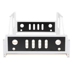 ModernLuxe Full Size Classic Car-Shaped Platform Bed with Decorative Wheels -Luxe Furniture Sale GUEST d16f494b 8251 4808 a171 0fa670e8576a