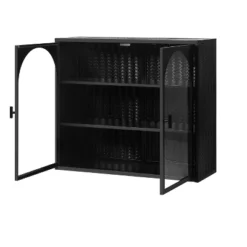 27.56" 3-Tier Storage Shelf Glass Door Wall Cabinet With Characteristic Woven Pattern - ModernLuxe 15 27.56" 3-Tier Storage Shelf Glass Door Wall Cabinet With Characteristic Woven Pattern - ModernLuxe -Luxe Furniture Sale GUEST d2caffee b9ea 4d0c ba58 8a09b3273371