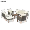 ModernLuxe 9-Piece Outdoor Rattan Conversation Set with Coffee Table -Luxe Furniture Sale GUEST d4b30f13 5326 45c1 a7bd f00c8dffb26c