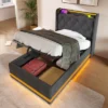 King/Queen/Full/Twin Size Platform Bed, Upholstered Storage Bed Frame With LED Light, USB Ports -ModernLuxe -Luxe Furniture Sale GUEST d4e23541 9fa7 4636 95a1 fd1e91cc8914