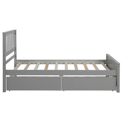 Twin Size Platform Bed Frame With Two Drawers-ModernLuxe 6 Twin Size Platform Bed Frame With Two Drawers-ModernLuxe - Image 4
