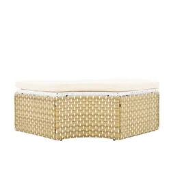 ModernLuxe Round Outdoor Rattan Sectional Daybed with Retractable Canopy -Luxe Furniture Sale GUEST d5c41408 5d1d 4c61 9aee 3254975062c8