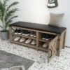 Modern Farmhouse Shoe Bench, Light Brown - ModernLuxe -Luxe Furniture Sale GUEST d648c270 5015 4ea5 a49d 15e5342a107b