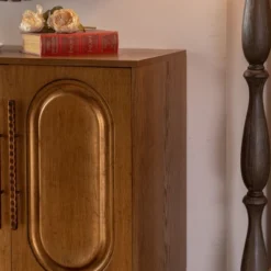 ModernLuxe Sideboard Buffet Cabinet With 4 Doors, Wood Console Table With Adjustable Shelf, Brown - ModernLuxe -Luxe Furniture Sale GUEST d6537550 fdf6 4afd a07a 43882a636983