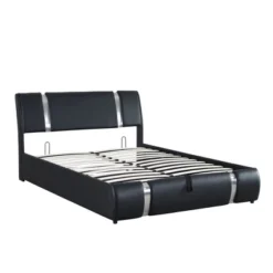Upholstered Faux Leather Platform Bed With A Hydraulic Storage System-ModernLuxe 15 Upholstered Faux Leather Platform Bed With A Hydraulic Storage System-ModernLuxe -Luxe Furniture Sale GUEST d67d5f58 4deb 461d b0de c762a257edf0