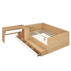 ModernLuxe Full Size Wooden Daybed Frame with Integrated Dressing Table and 6 Drawers -Luxe Furniture Sale GUEST d7d58059 ab60 42aa a421 efc409da0b0e