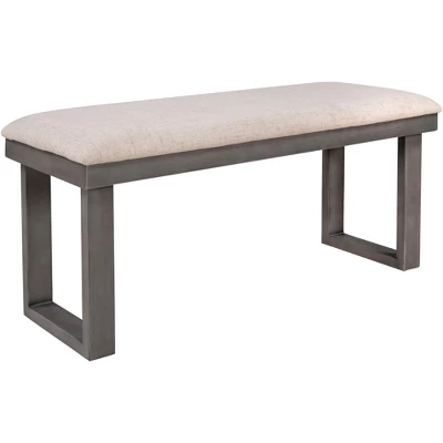 6-Piece Rustic Wood Dining Table Set With Chairs And Bench,Gray-ModernLuxe 8 6-Piece Rustic Wood Dining Table Set With Chairs And Bench,Gray-ModernLuxe - Image 6