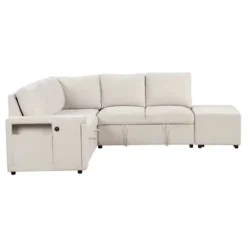 90.6" L-Shaped Padded Modular Sofa With Storage Space, Reversible Sectional Couch With USB Ports, And Cup Holders On The Armrests 4W-ModernLuxe 20 90.6" L-Shaped Padded Modular Sofa With Storage Space, Reversible Sectional Couch With USB Ports, And Cup Holders On The Armrests 4W-ModernLuxe -Luxe Furniture Sale GUEST d8554f88 22eb 41d7 bbd9 3a7cbe311c68
