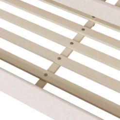 ModernLuxe Teddy Fleece Upholstered Daybed with Smart LED Lighting and Twin Trundle -Luxe Furniture Sale GUEST da30af05 f5b7 49be 8944 6895f4b396a4