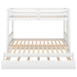 ModernLuxe Twin Over Twin Pull-out Bunk Bed with Expandable Bottom Bed and Trundle -Luxe Furniture Sale GUEST da630906 d51b 45d3 859c 026158d76101