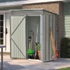ModernLuxe 5ft x 3ft Metal Lean-to Garden Shed with Lockable Door 1 ModernLuxe 5ft x 3ft Metal Lean-to Garden Shed with Lockable Door -Luxe Furniture Sale GUEST db2bf67d 4aa2 46d3 91c3 5b269386db21