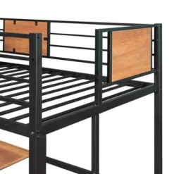 ModernLuxe Twin Metal Loft Bed with Integrated Desk and Storage Shelves 18 ModernLuxe Twin Metal Loft Bed with Integrated Desk and Storage Shelves -Luxe Furniture Sale GUEST dbcbe991 dfab 4511 a5b3 8ace73e6fc83