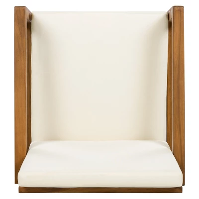 ModernLuxe 5-Piece Acacia Wood Outdoor Dining Set with 4 Armchairs & Round Table 13 ModernLuxe 5-Piece Acacia Wood Outdoor Dining Set with 4 Armchairs & Round Table - Image 12