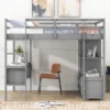 ModernLuxe Loft Bed with Built-In Desk, Multi-Storage Shelves and Drawers 1 ModernLuxe Loft Bed with Built-In Desk, Multi-Storage Shelves and Drawers -Luxe Furniture Sale GUEST dcb2cef8 faef 474b 88e3 1ca78eeff33a