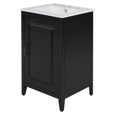 20"W Bathroom Vanity With Sink, Multi-Functional Bathroom Cabinet With Door Shelf, Drawer And Soft-closing Door -ModernLuxe 12 20"W Bathroom Vanity With Sink, Multi-Functional Bathroom Cabinet With Door Shelf, Drawer And Soft-closing Door -ModernLuxe - Image 10