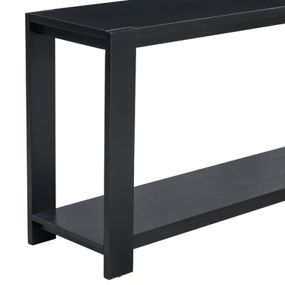 59.8"W Minimalist Console Table With Bottom Shelf And 4 Legs, Entryway Table 4B - ModernLuxe 12 59.8"W Minimalist Console Table With Bottom Shelf And 4 Legs, Entryway Table 4B - ModernLuxe - Image 10