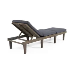 ModernLuxe Outdoor Acacia Wood Reclining Daybed with Full-Length Cushion -Luxe Furniture Sale GUEST df5d8fb9 96c5 4540 a582 9202b72fa6ec