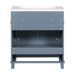 30''W Bathroom Vanity With Resin Sink, Retro Style Solid Wood Frame Bathroom Storage Cabinet With Soft Closing Doors And 1 Drawer - ModernLuxe 23 30''W Bathroom Vanity With Resin Sink, Retro Style Solid Wood Frame Bathroom Storage Cabinet With Soft Closing Doors And 1 Drawer - ModernLuxe -Luxe Furniture Sale GUEST e2fa2614 c558 403a 8073 134020349521