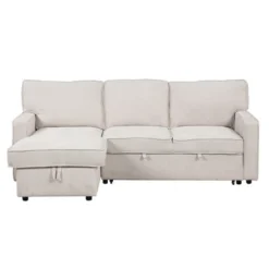 89" Sleeper Sectional Sofa Couches With Storage Space, USB Port And 2 Cup Holders-ModernLuxe -Luxe Furniture Sale GUEST e34634ea d917 4d78 a5aa afc3881b1d3f