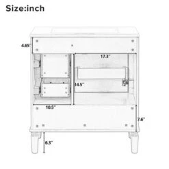 ModernLuxe 30" Freestanding Bathroom Vanity Cabinet with 3 Drawers and Gold Handles -Luxe Furniture Sale GUEST e352c94f 91a1 4743 a659 d019ec7f17b6