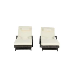 ModernLuxe 2-Piece Adjustable Wicker Outdoor Chaise Lounge Set with Cushions 15 ModernLuxe 2-Piece Adjustable Wicker Outdoor Chaise Lounge Set with Cushions -Luxe Furniture Sale GUEST e36022dd 6b7e 4d8f 996a 79a6c797ce4d