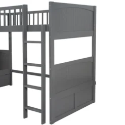 ModernLuxe Modern Triple Twin Bunk and Loft Bed with Storage -Luxe Furniture Sale GUEST e5350fb7 c53f 42ec b7e9 7a631b590520