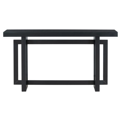 ModernLuxe 59.1" Industrial Console Table with Concrete Texture Finish 7 ModernLuxe 59.1" Industrial Console Table with Concrete Texture Finish - Image 5