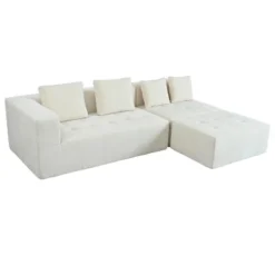 110"W Modern Large Modular Sofa, 3-Piece Set With Free Combination, Includes 4 Pillows, Ideal For Living Room, Bedroom, Apartment-ModernLuxe -Luxe Furniture Sale GUEST e8e63624 9689 4698 bd3c 40b24a6e90f9