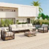 ModernLuxe 7-Piece Modular Metal & Rattan Outdoor Sectional Sofa Set 2 ModernLuxe 7-Piece Modular Metal & Rattan Outdoor Sectional Sofa Set -Luxe Furniture Sale GUEST eb29d420 8f6c 4c03 9045 80622eebb54a