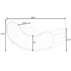 ModernLuxe Modern Faux Leather Curved Rocking Chaise Lounge 12 ModernLuxe Modern Faux Leather Curved Rocking Chaise Lounge -Luxe Furniture Sale GUEST ebfce157 2904 4888 b82d d99331616e68