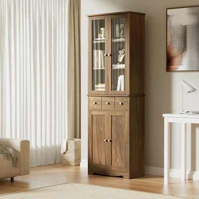 3-Tier Modern Home Office Large Storage Bookshelf, Natural - ModernLuxe 3 3-Tier Modern Home Office Large Storage Bookshelf, Natural - ModernLuxe